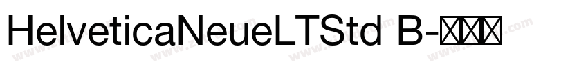 HelveticaNeueLTStd B字体转换